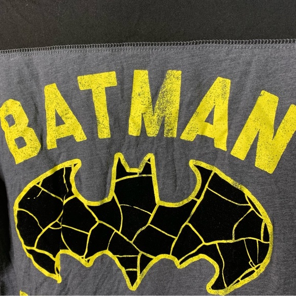 Batman Baseball Jersey Style Graphic T-Shirt - Picture 6 of 12